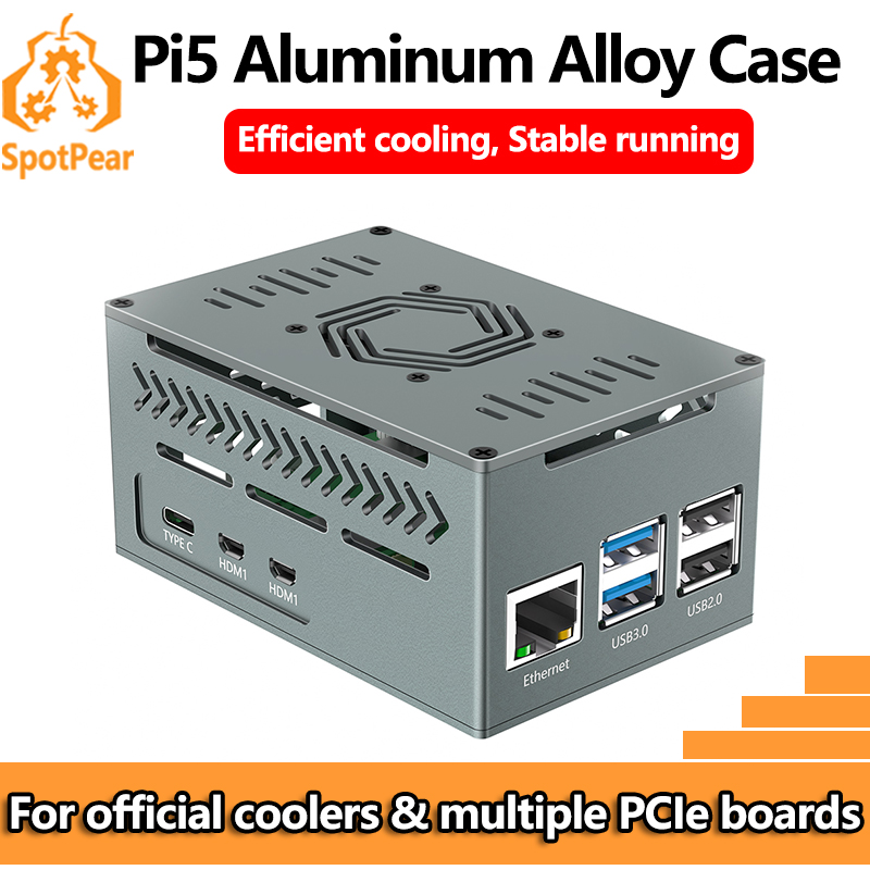 Argon One V3 M.2 Nvme Case - Boîtier métallique en aluminium Raspberry Pi