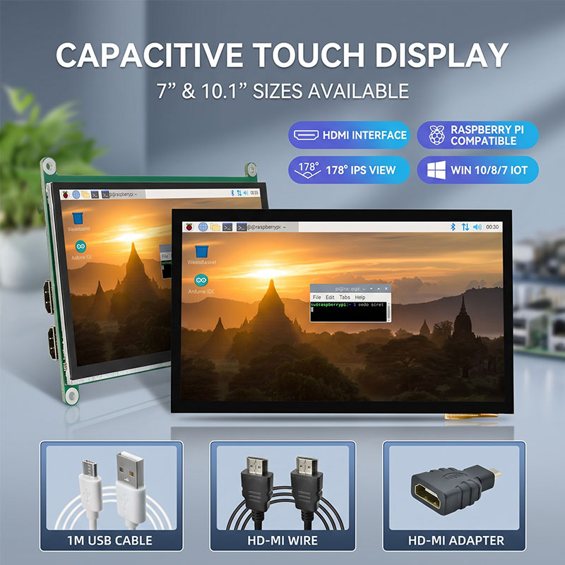 Écran tactile IPS HDMI 7 10,1  - Raspberry Pi 10.1 Inch Capacitive Touch Screen Ips avis et prix