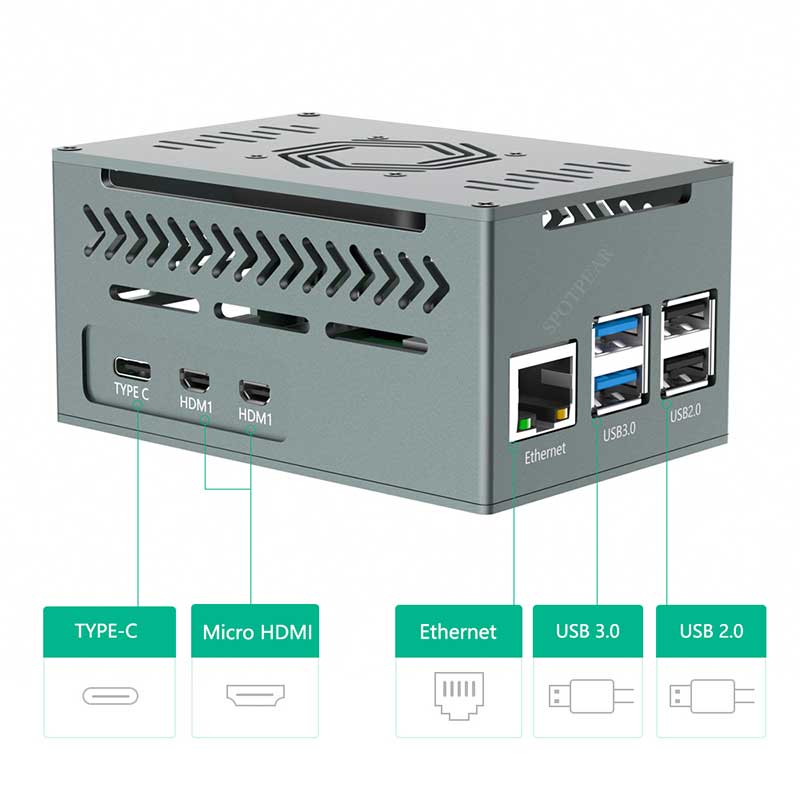 Boîtier métallique en aluminiu - Argon One V3 M.2 Nvme Case avis et prix